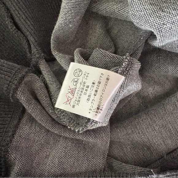 VIVIENNE WESTWOOD Man sz 46 sz S Gray Asymmetrical Cardigan Tencel - Picture 10 of 10